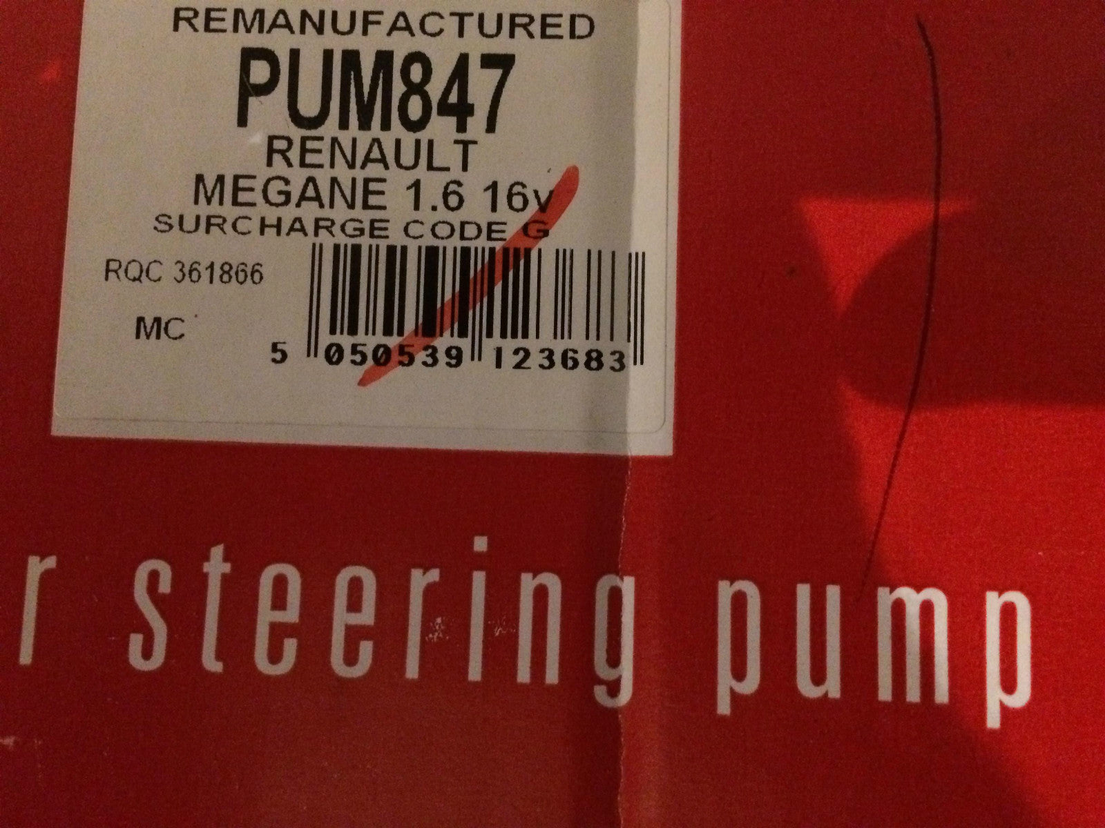 Power Steering Pump Nissan Kubistar Renault Clio Kangoo Megane Scenic PUM847