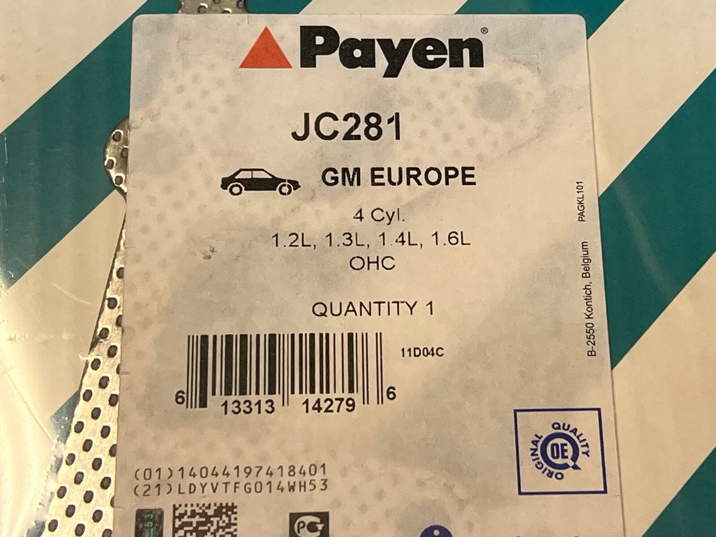 Payen JC281 Exhaust Manifold Gasket for Vauxhall Nova SRi C14SE 1.4 (1991-1993)