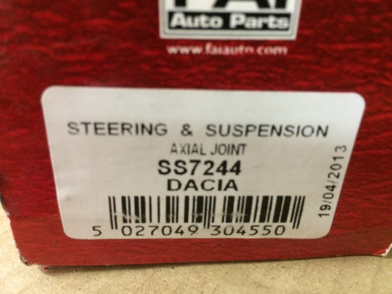 Inner Rack End Tie Rod Front Left NS Near Side Dacia Duster 10-16 SS7244