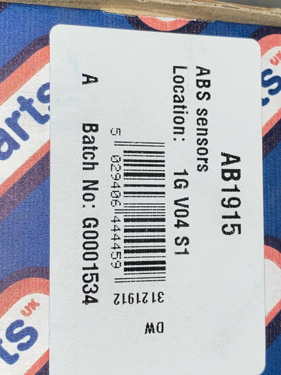 Fuel Parts AB1915 Wheel Speed Sensor ABS Sensor