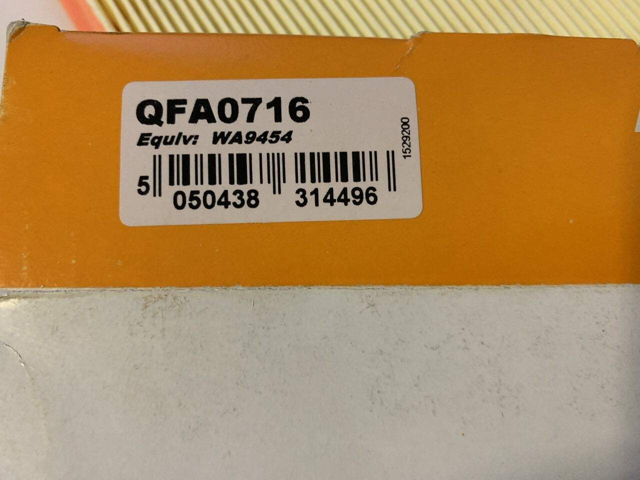 Mazda TJ Filters QFA0716 WA9454 Air Filter