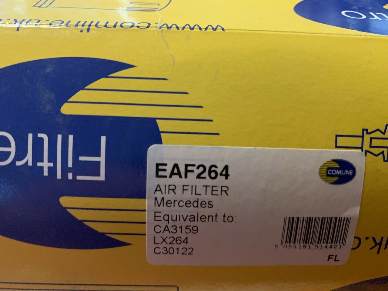 Mercedes Kombi Mercedes Saloon Mercedes T1 Comline EAF264 Air Filter