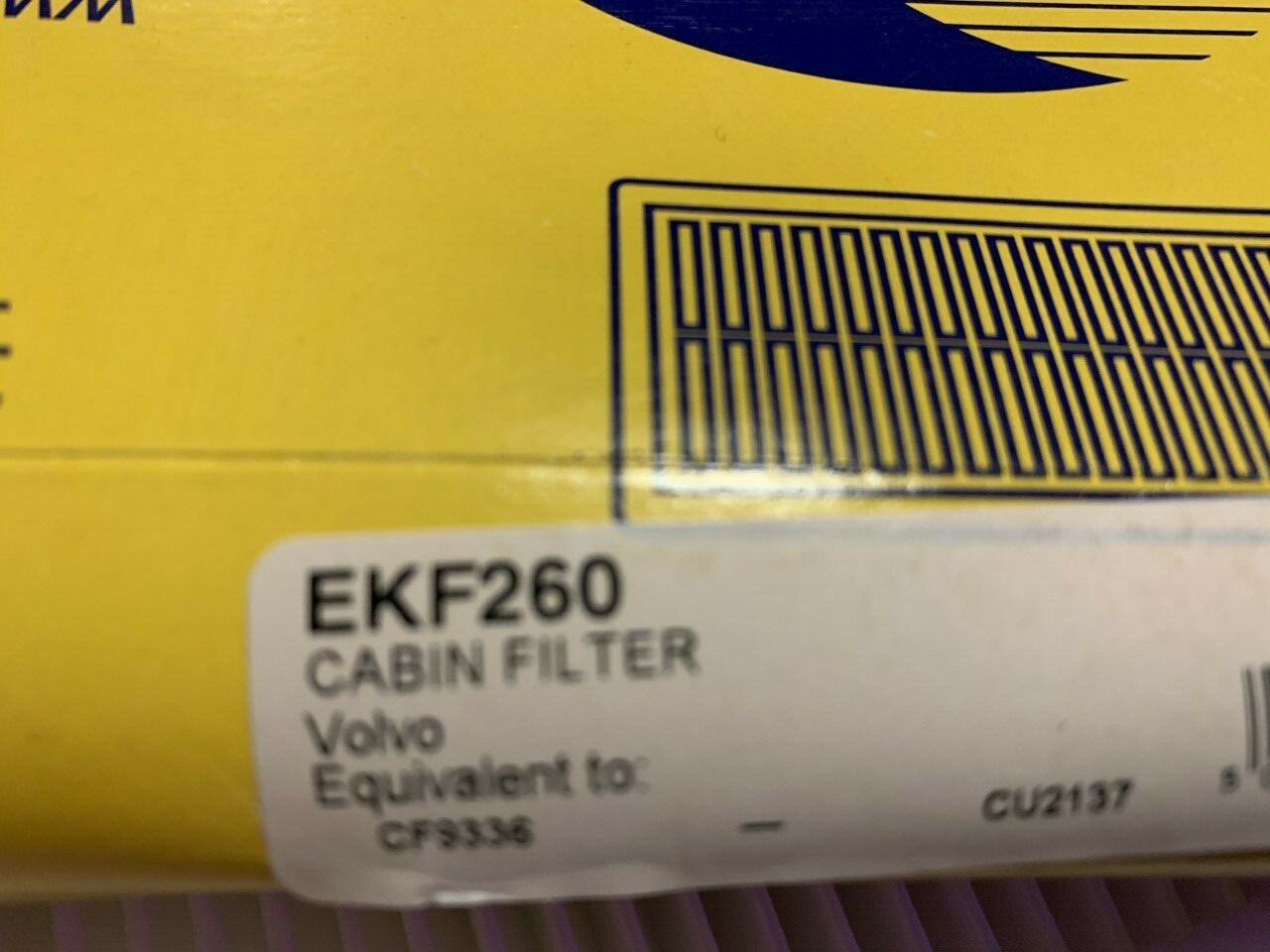 For Volvo Comline EKF260 Cabin Pollen Filter