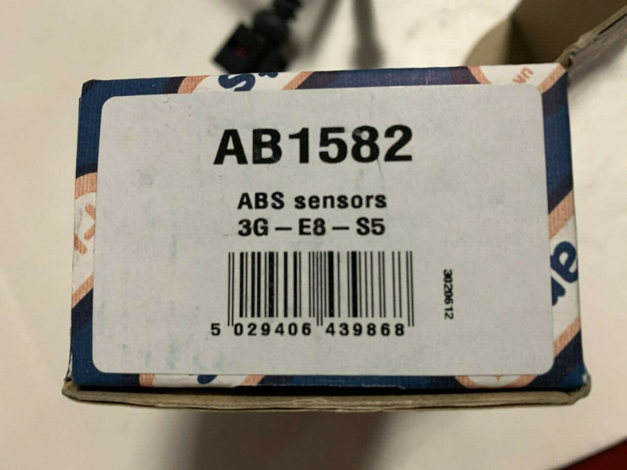 Fuel Parts AB1582 Wheel Speed Sensor ABS Sensor fits Ford Seat VW Volkswagon