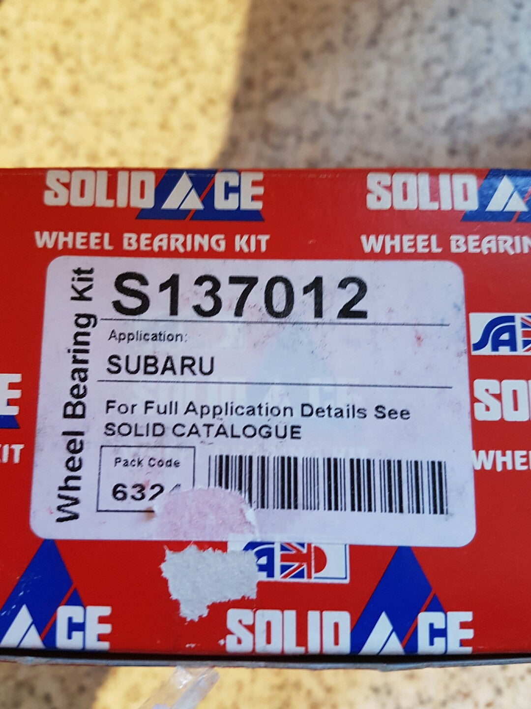 Solid Auto S137012 Wheel Bearing Subaru Impreza Forester
