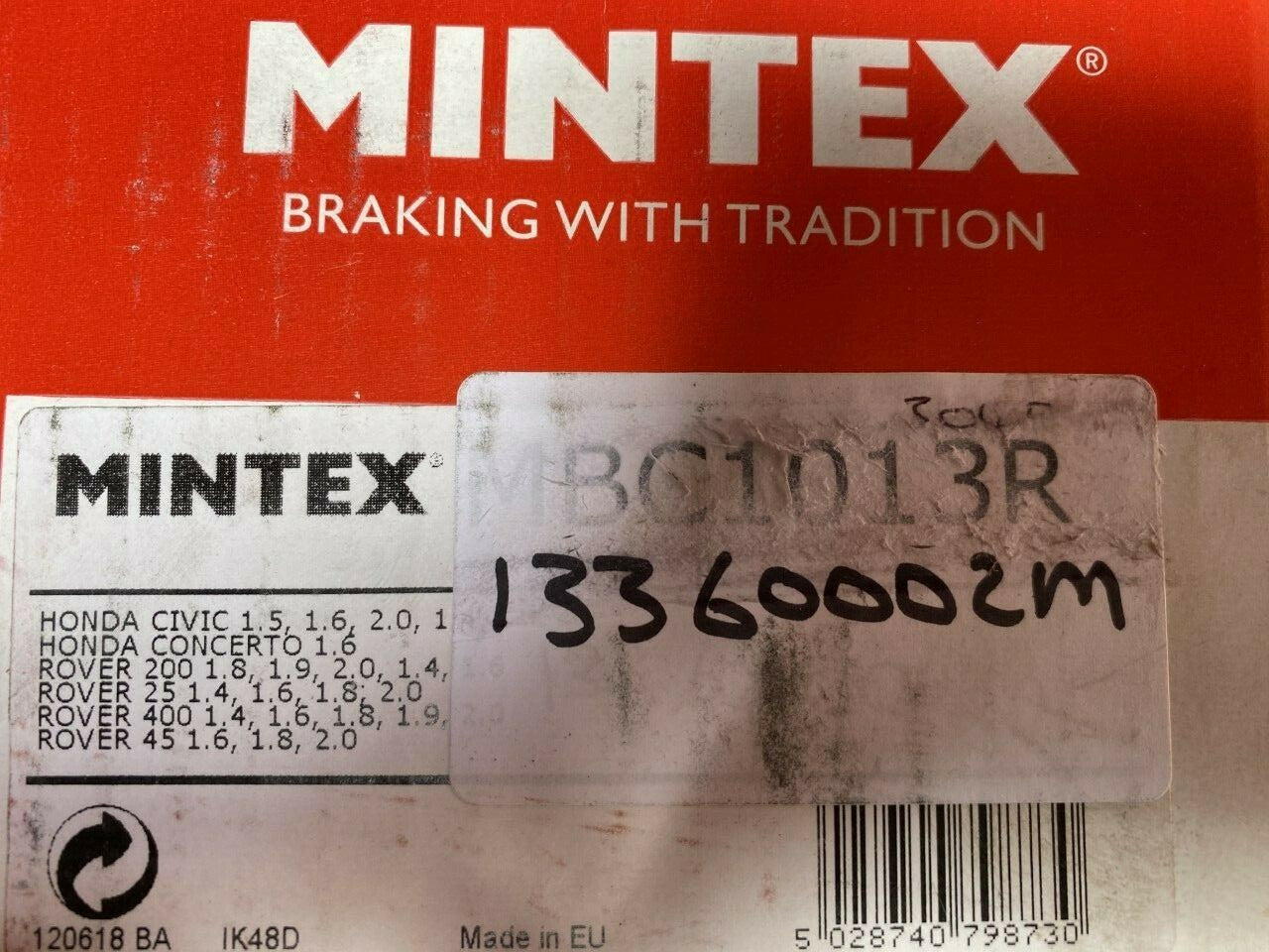 Mintex MBC1013R DC71909 Off Side Brake Caliper fits Rover MG Honda