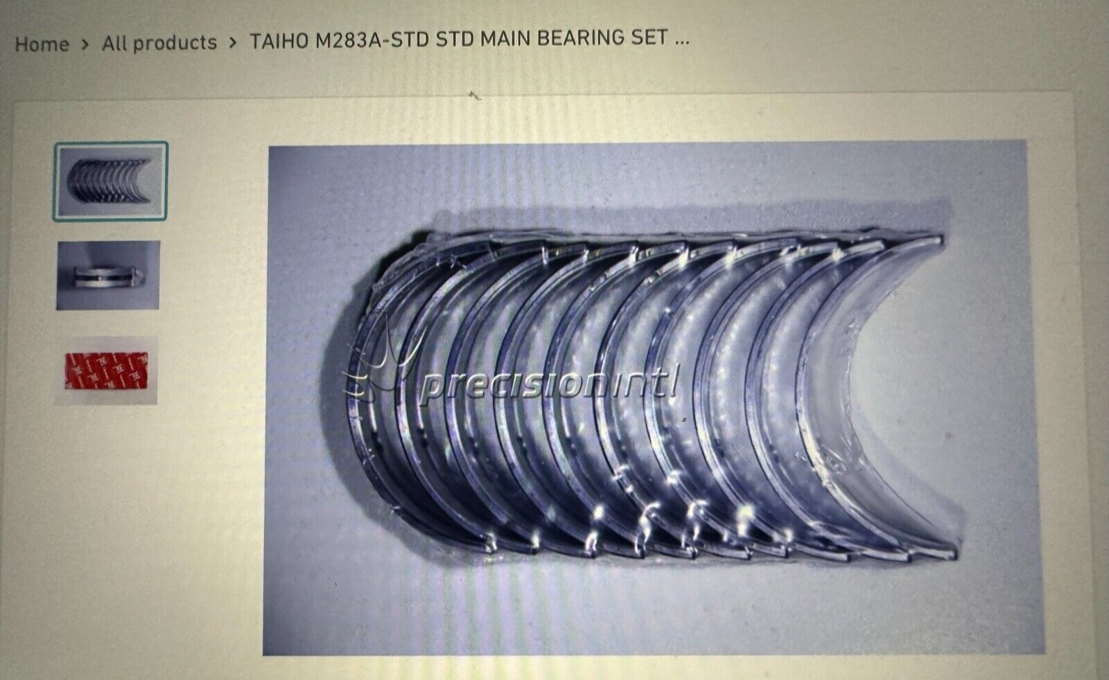 M283A Main Engine Bearings fits Daihatsu