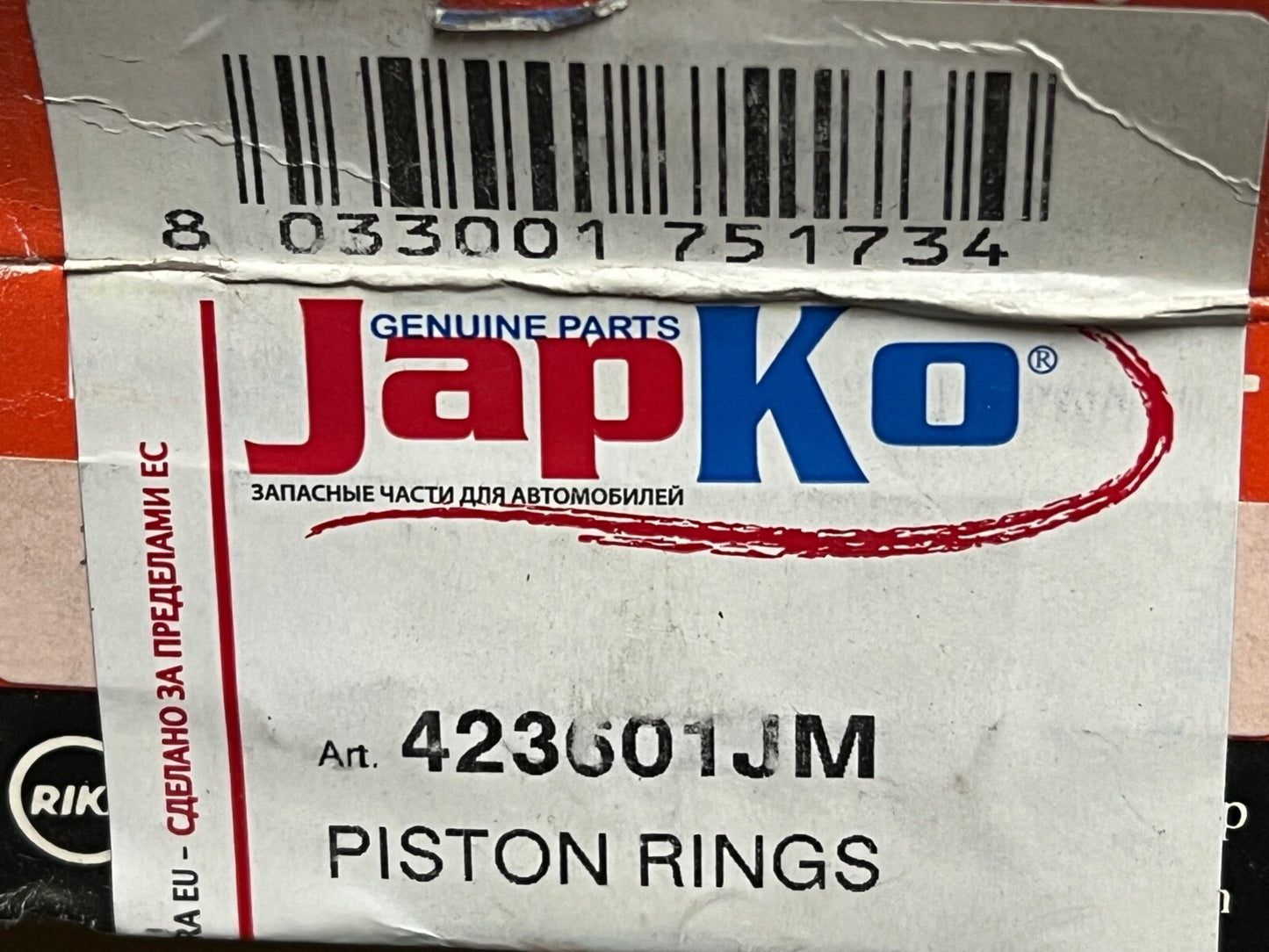 Japko 423601JM Piston Ring Set