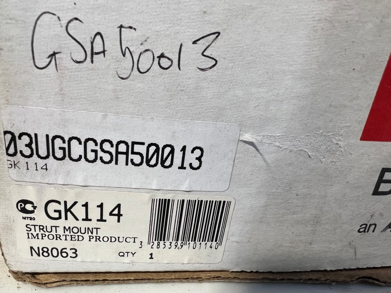 Gabriel GK114 Front Top Strut Mount fits BMW 5 Series E39 3 Series E46