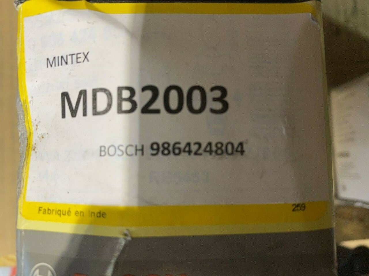 Bosch 0986424804 Brake Pad Set fits Suzuki