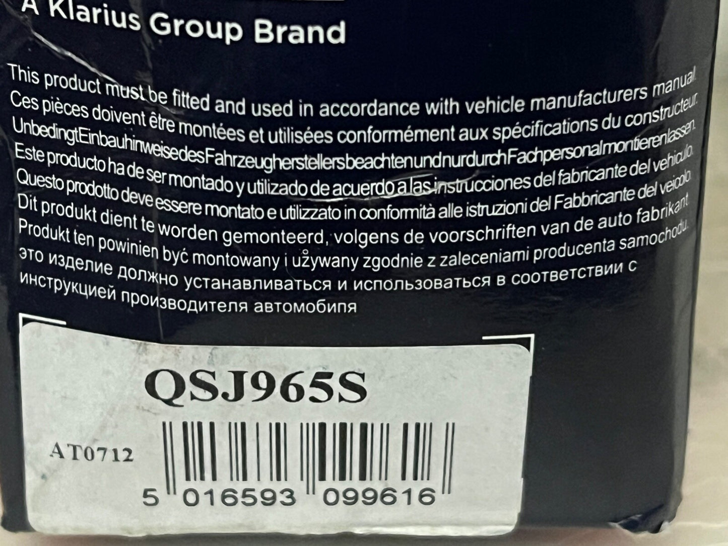 QH QSJ965S Ball Joint 21.5mm fits Fiat Regata Iveco Daily Peugeot J7 J9 Van