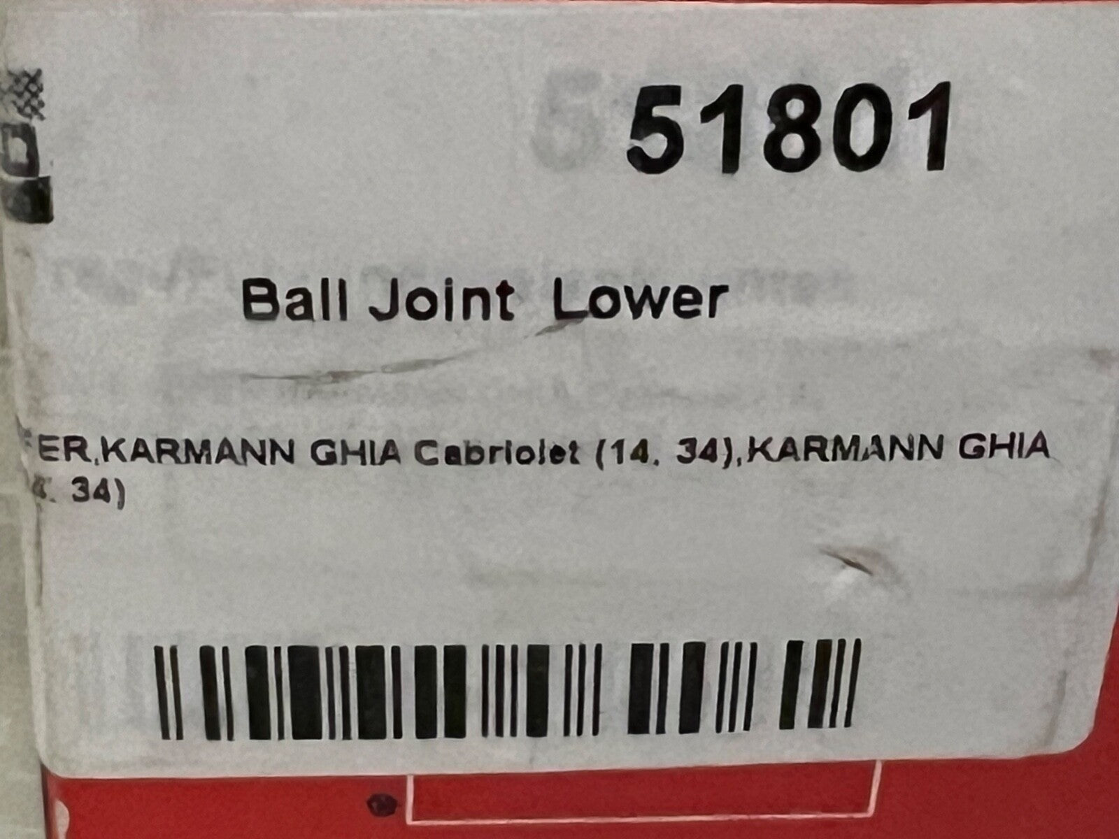 Mapco 51801 Front Lower Ball Joint fits VW Bettle Karmann