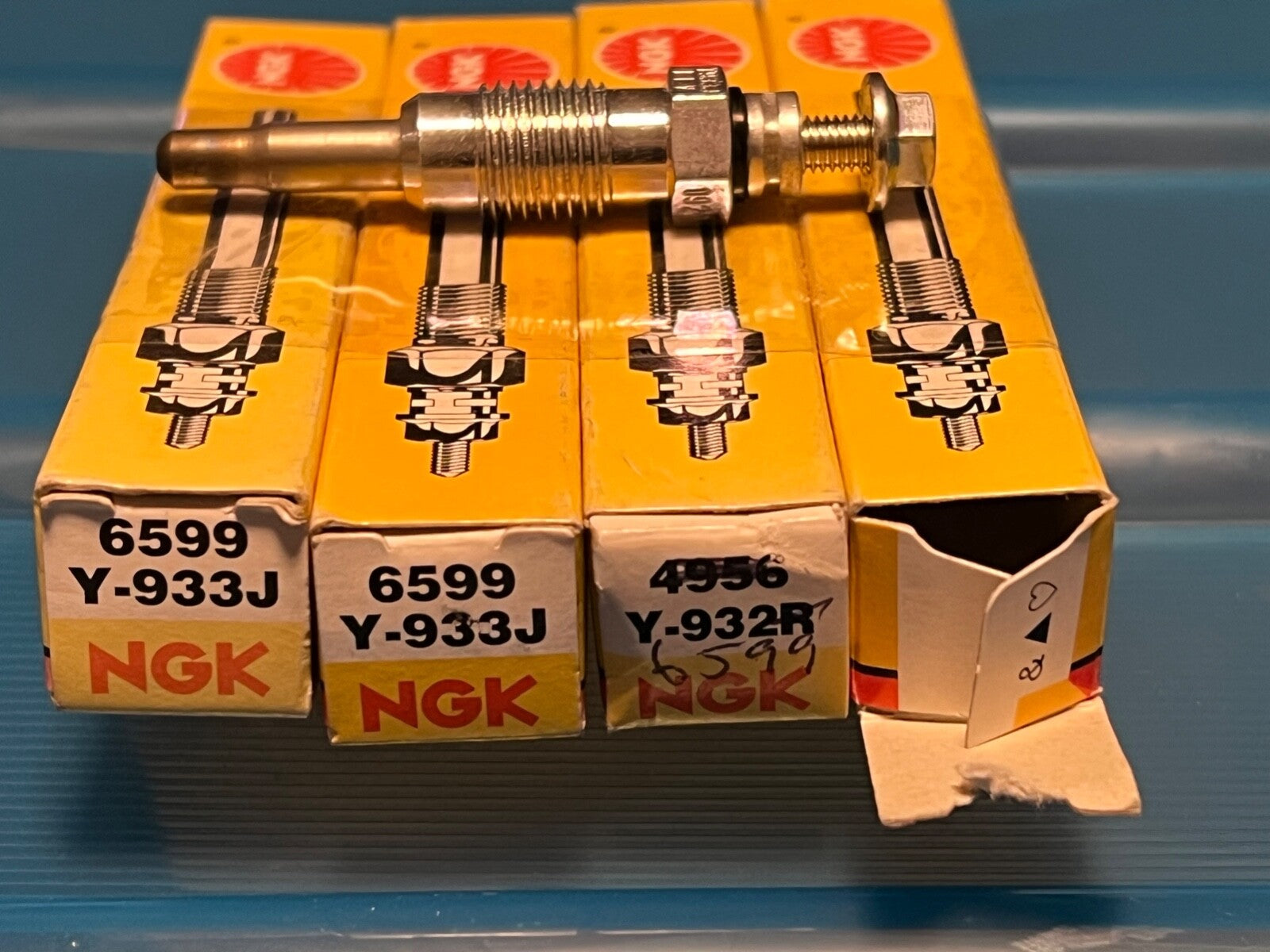 NGK Y-933J Glow Plugs set of 4 fits Mitsubishi Renault Volvo