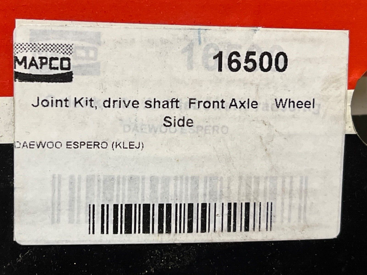 Mapco 16500 Front CV Joint Kit fits Daewoo Espero 1995-1999 Lanos Tacuma