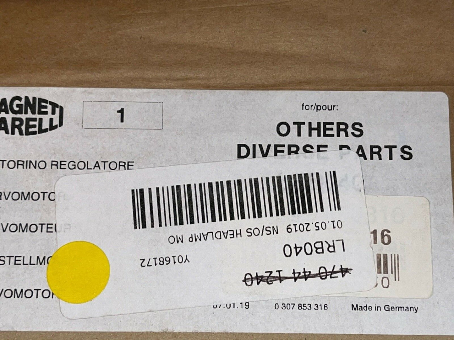 Marelli LRB040 Head Lamp Motor fits Audi Seat Skoda Iveco Ford VW Smart