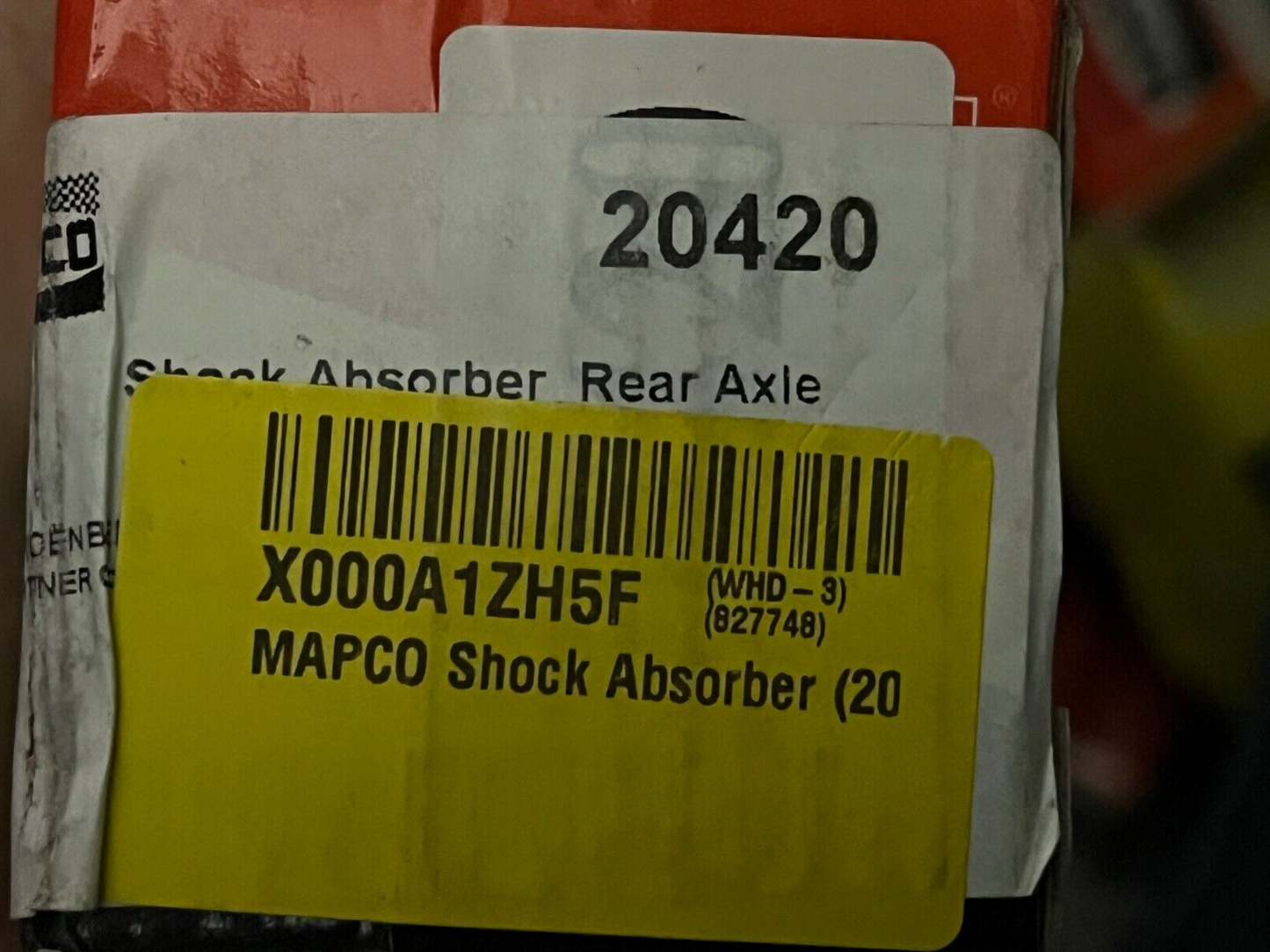Mapco 20420 Rear Shock Absorber fits Citroen Peugeot