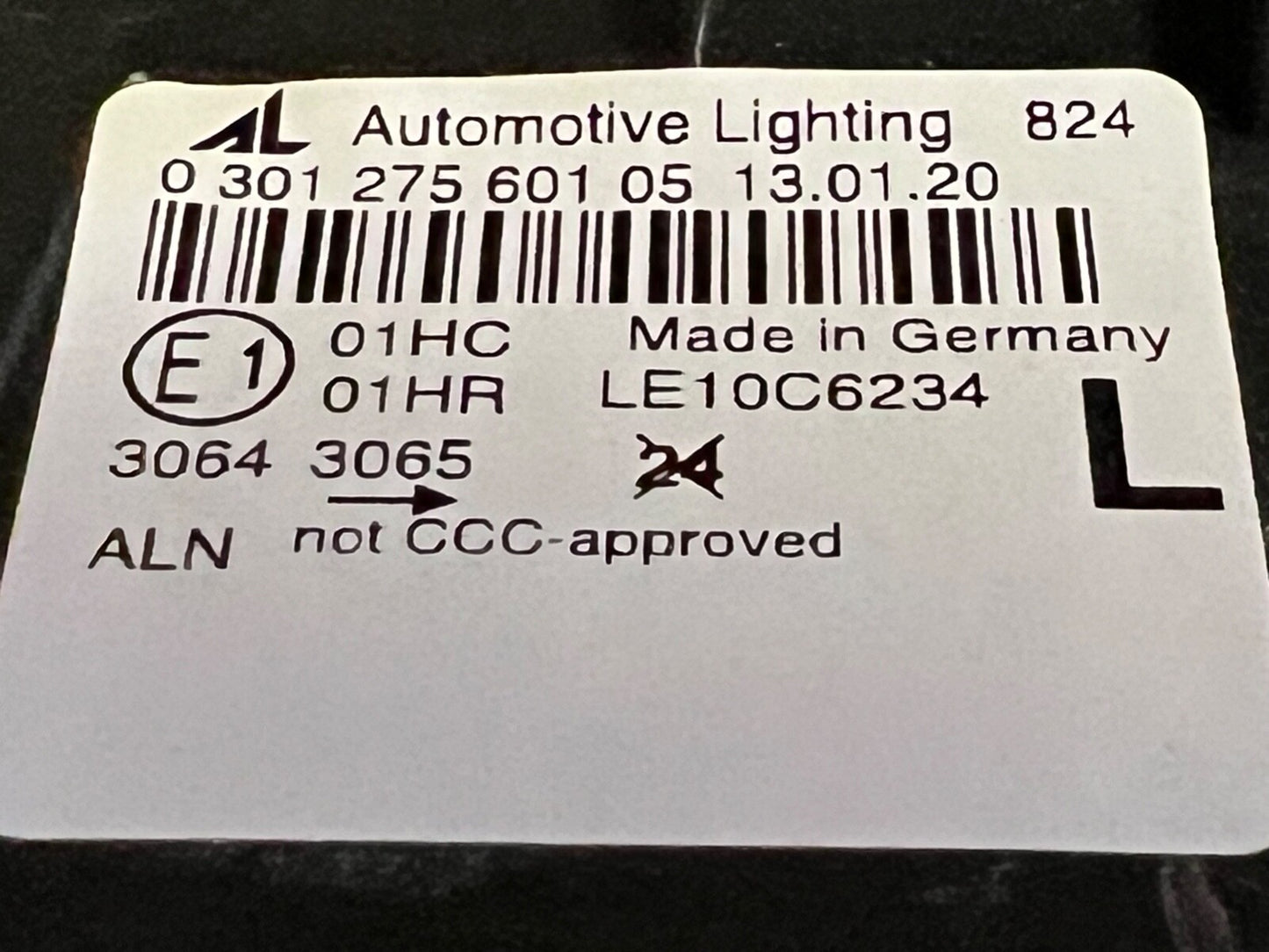 MHL7802 Left Passenger Side Nearside Headlight Headlamp Halogen fits Audi A4