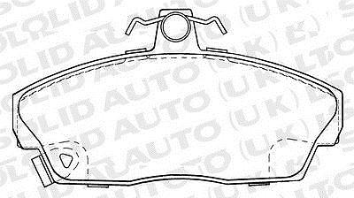Solid Auto H104027 Brake Pad Set