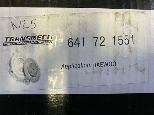 Transmech 641721551 Clutch Kit fits Daewoo