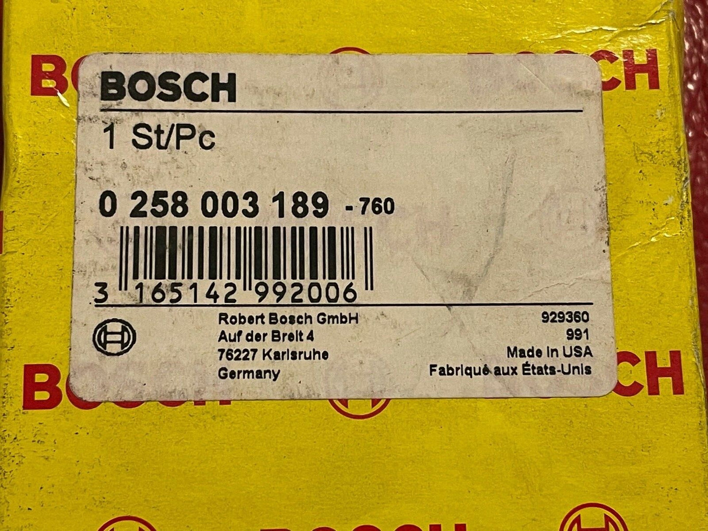 Bosch 0258003189 Lambda Sensor o2 Sensor fits renault