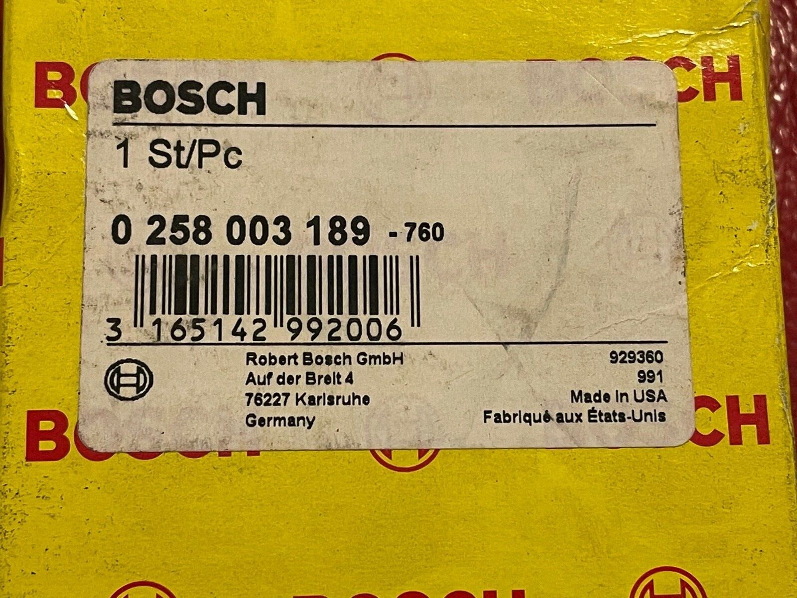 Bosch 0258003189 Lambda Sensor o2 Sensor fits renault