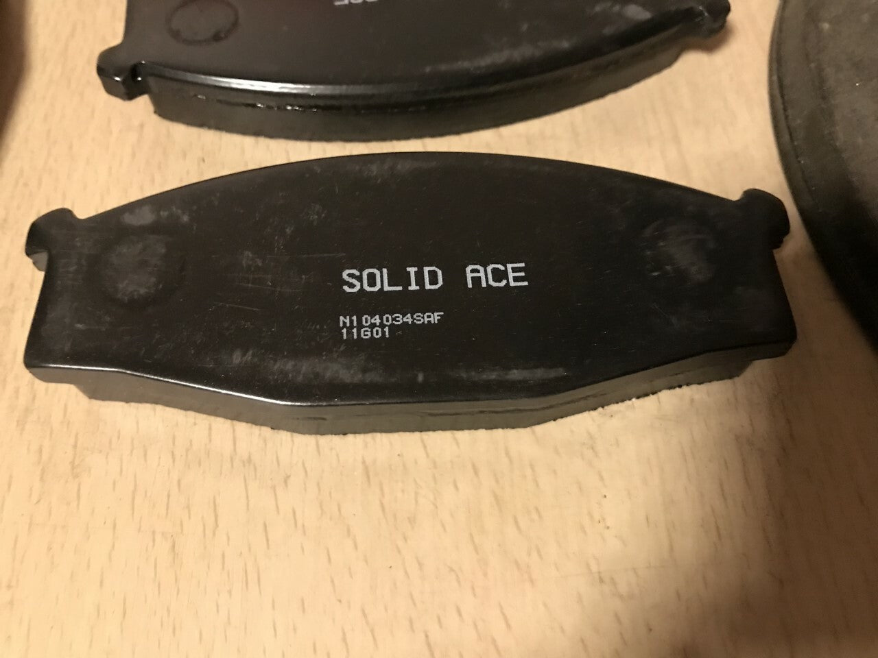 Front Brake Pads fits Nissan Cabstar 1989-1994 2.0 2.5TD SolidAce N104034