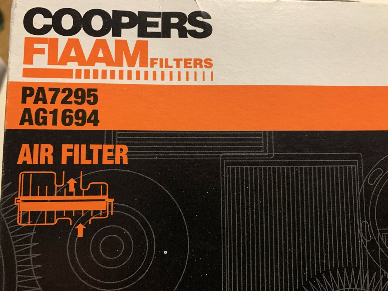 Coopers Fiaam PA7295 AG1694 Air Filter fits Audi Skoda VW