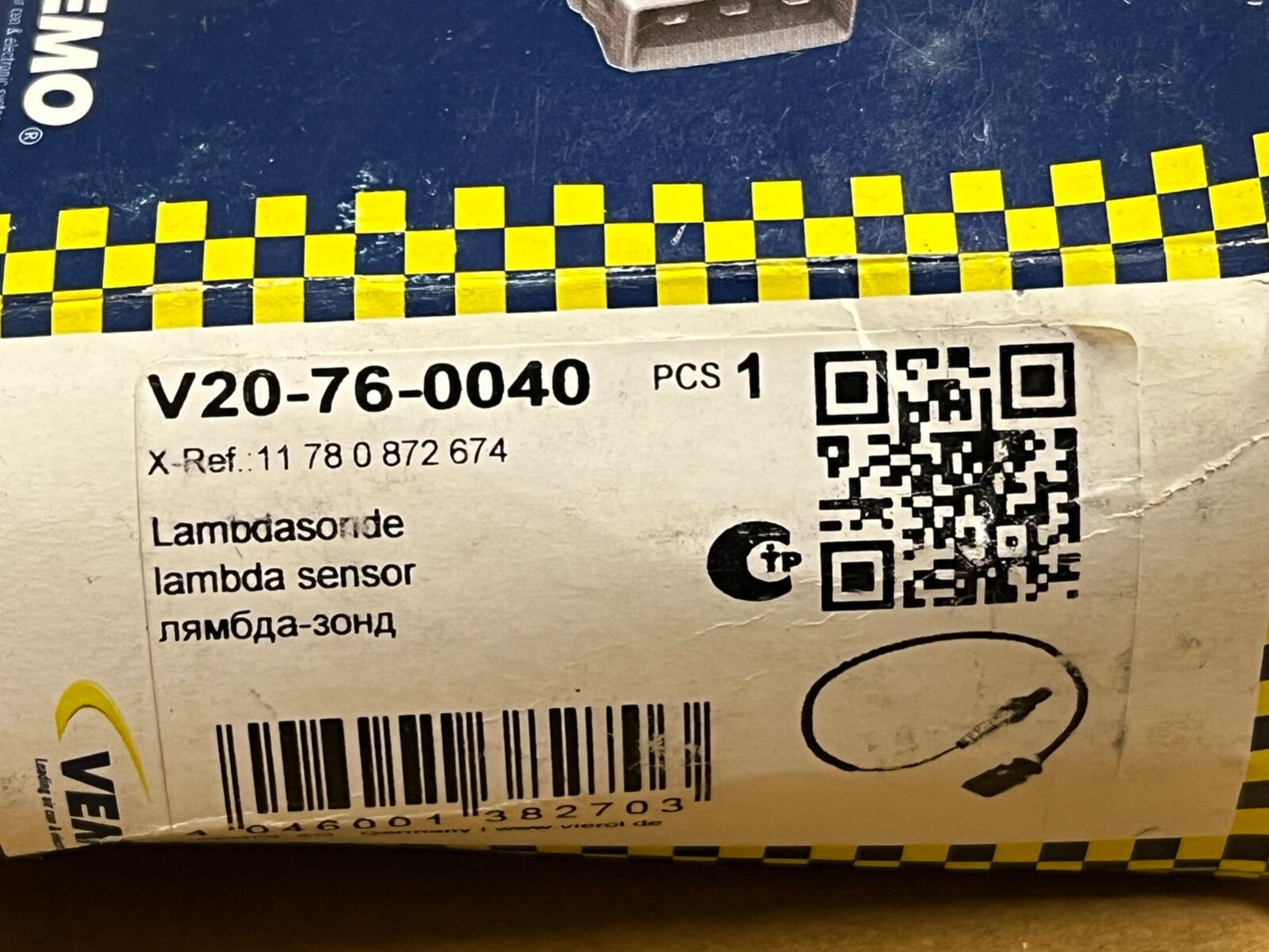 Vemo V20-76-0040 Lambda Sensor fits Mini Rover