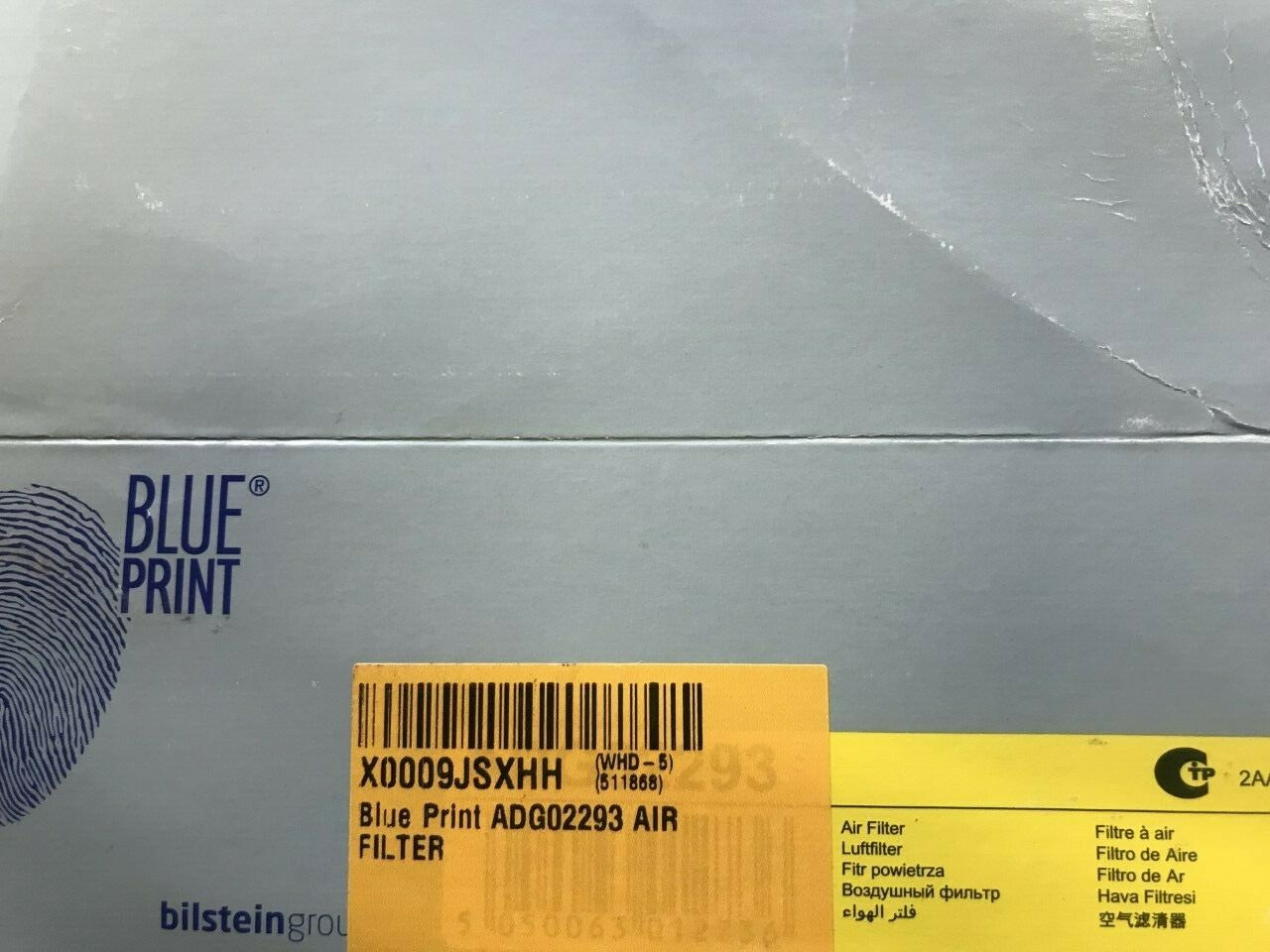 Blue Print ADG02293 Air Filter Hyundai i20 ix20 Kia Soul Venga 2008-2015