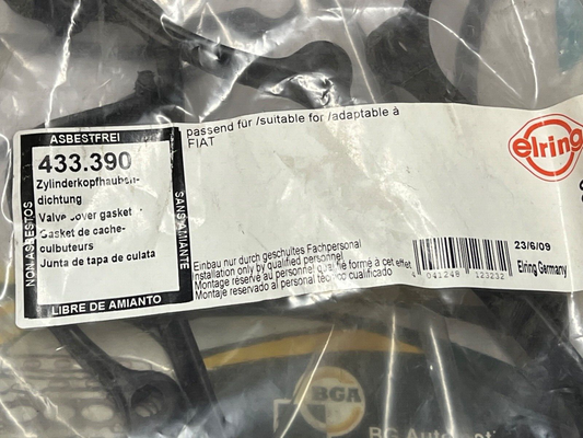 Elring 433.390 Rocker Cover Gasket fits Fiat Lancia