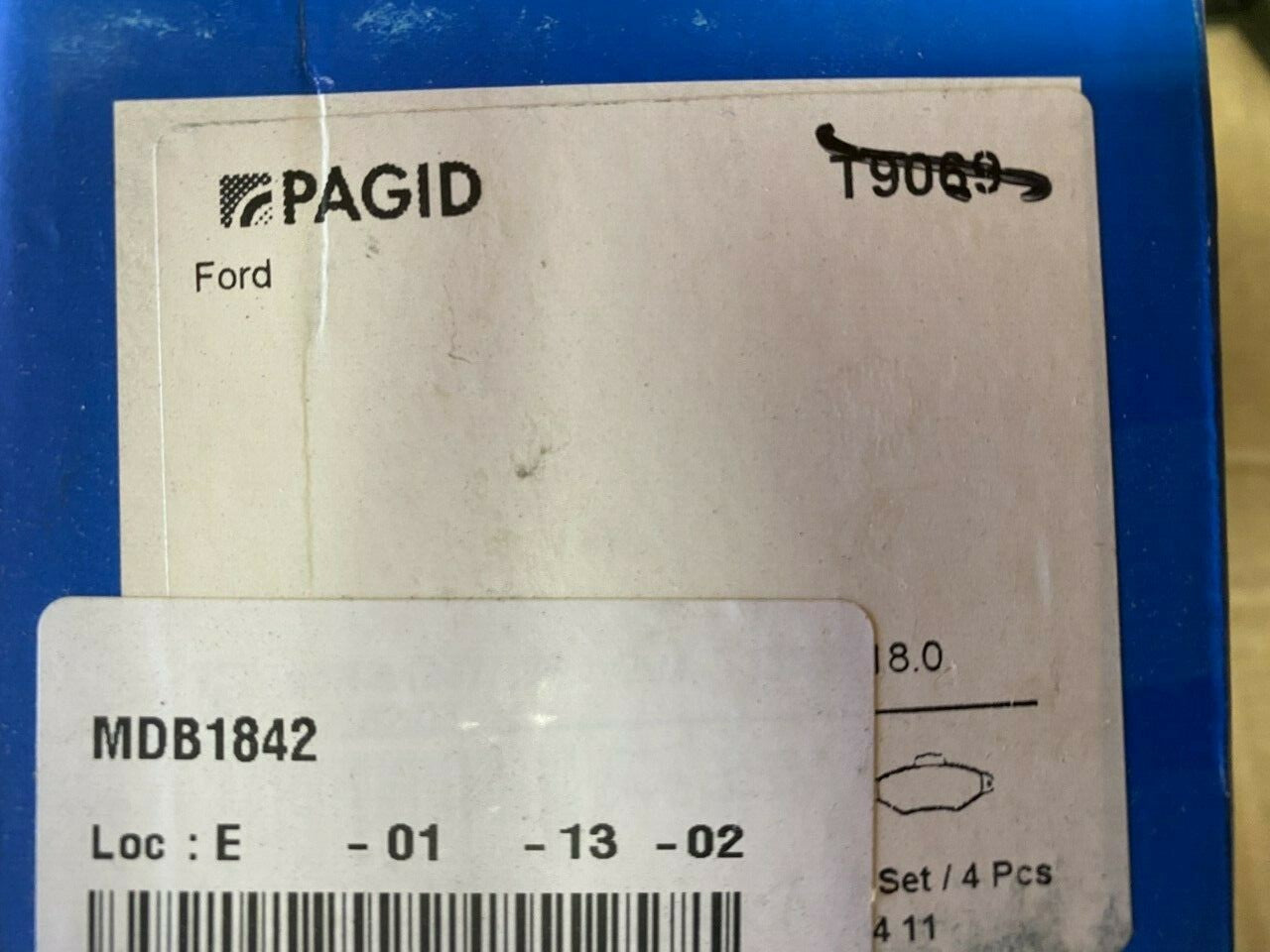 Pagid T9069 MDB1842 Brake Pad Set fits Ford