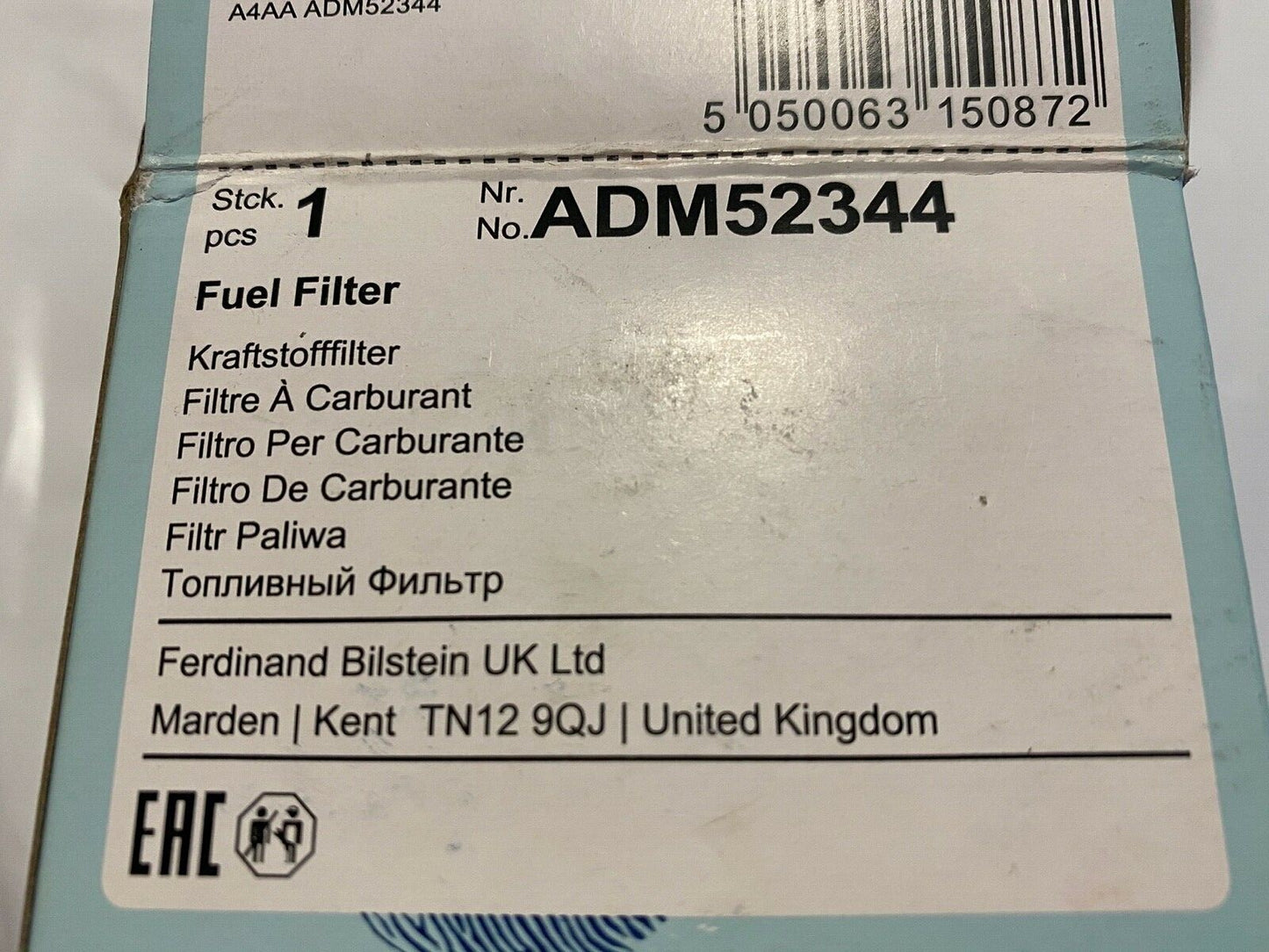 Blue Print ADM52344 Fuel Filter fits Ford