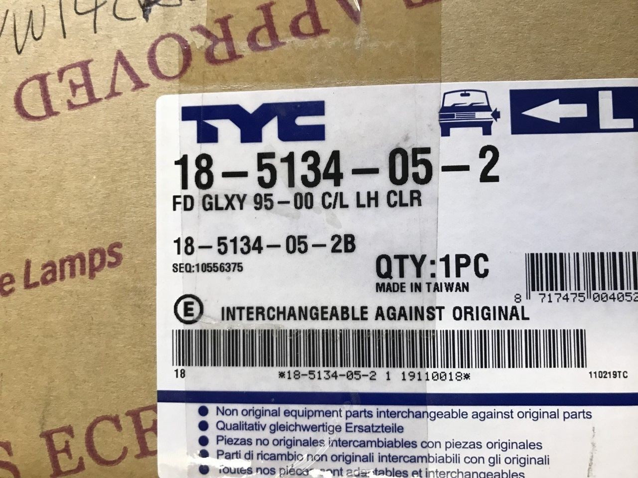 Indicator Light Lamp Near Side Ford Galaxy Seat Alhambra VW Sharan 18-5134-05-2