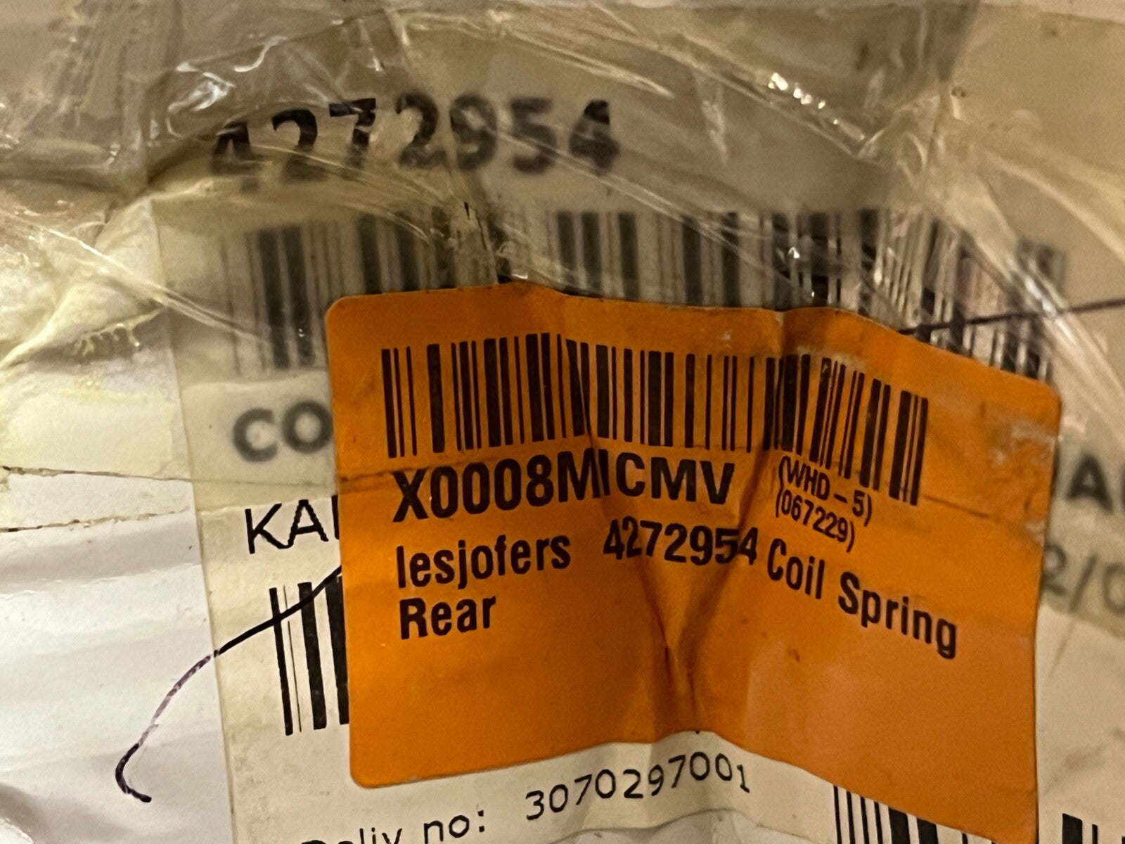 Lesjofors 4272954 Rear Coil Spring fits Renault Clio Kangoo