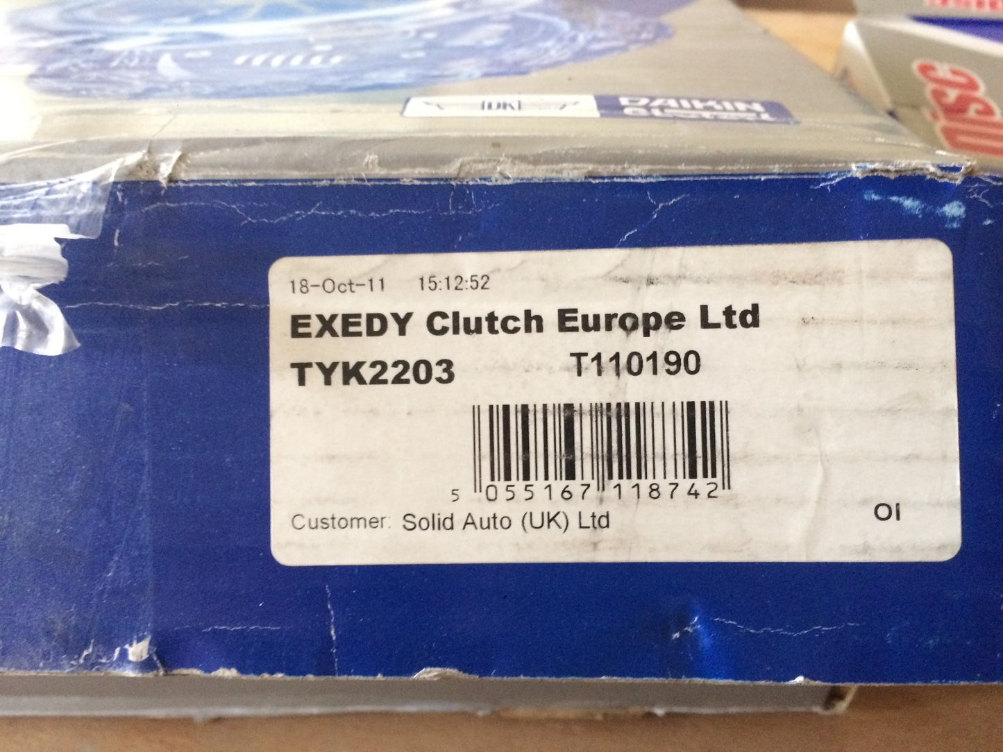 Clutch Kit Toyota Lite Ace 99-on Town Ace 98-04 TYK2203 Exedy