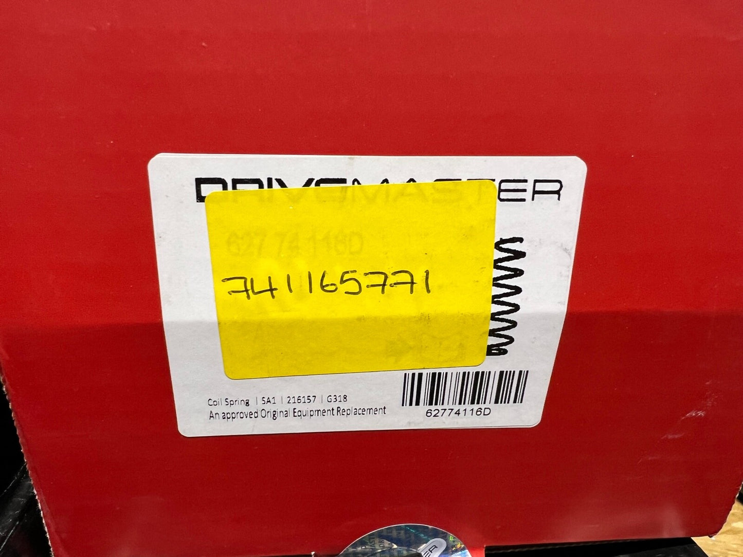 Drivemaster 741165771 Front `Coil Spring fits Renault Scenic Grand Scenic