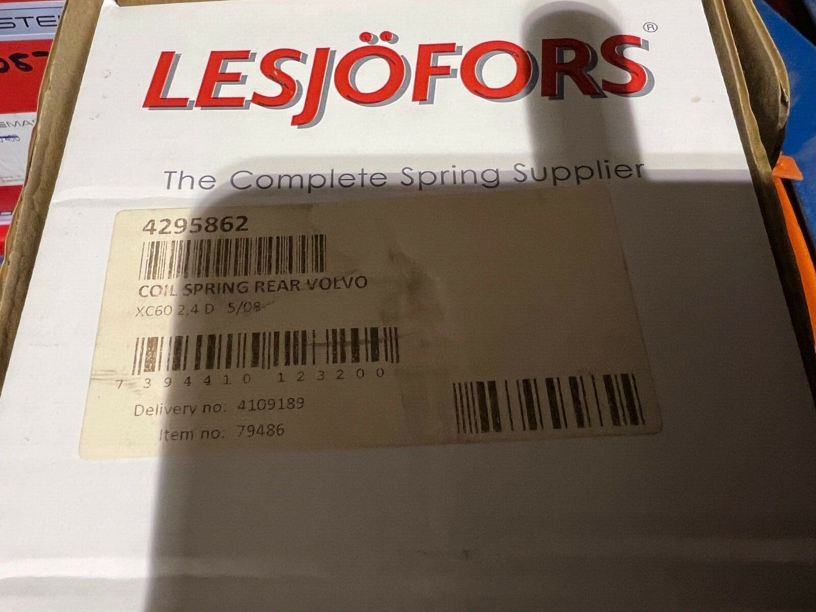 Lesjofors 4295862 Rear Coil Spring fits Volvo