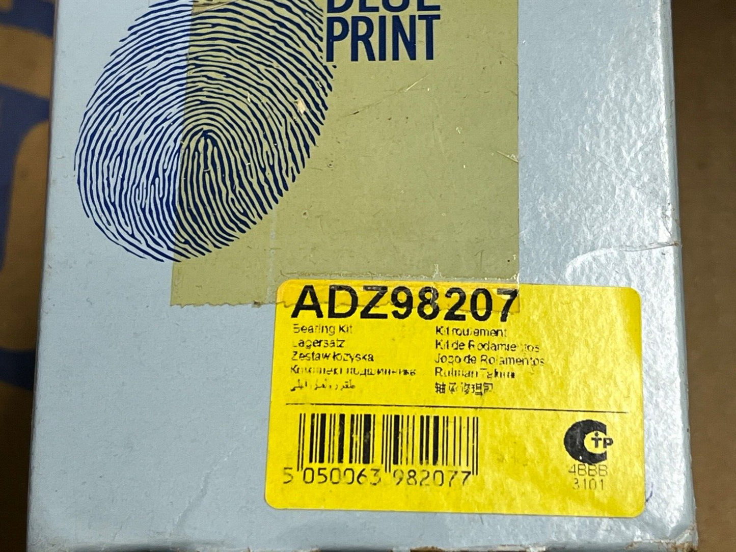 Blue Print ADZ98207 Front Wheel Bearing Kit fits Renault Master Vauxhall Movano
