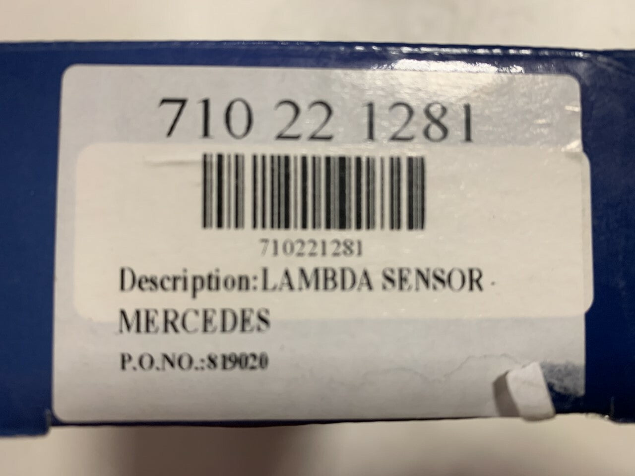Lambda Sensor fits Mercedes HAAS 819020 710221281