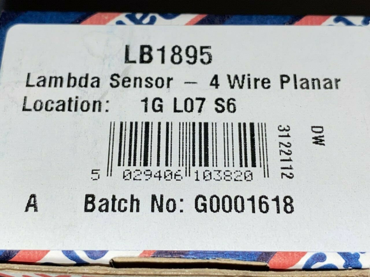 Fuel Parts LB1895 Lambda Sensor Oxygen o2 Sensor