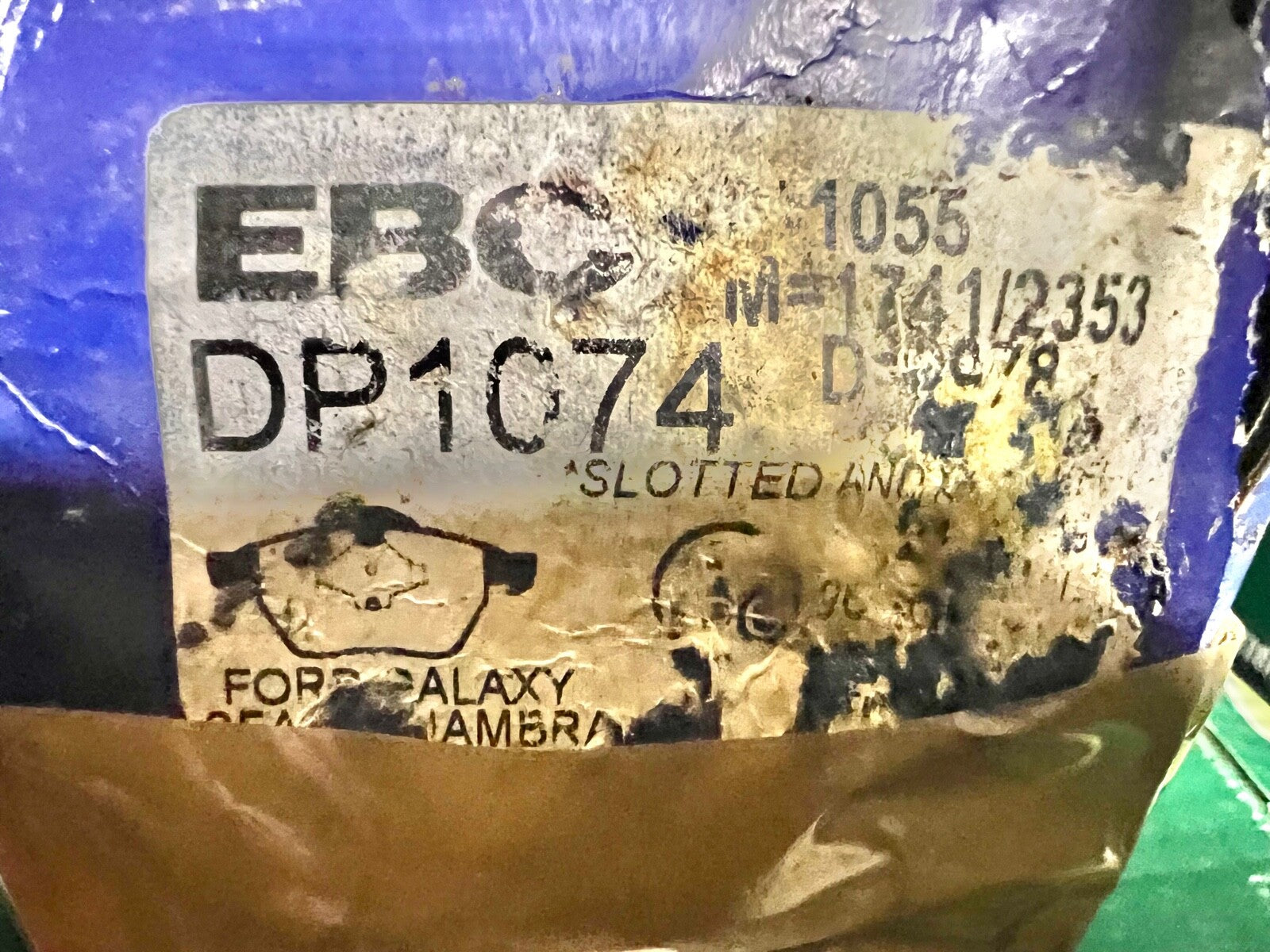 EBC DP1074 Brake Pad Set fits Ford Galaxy Seat Alhambra VW Sharan
