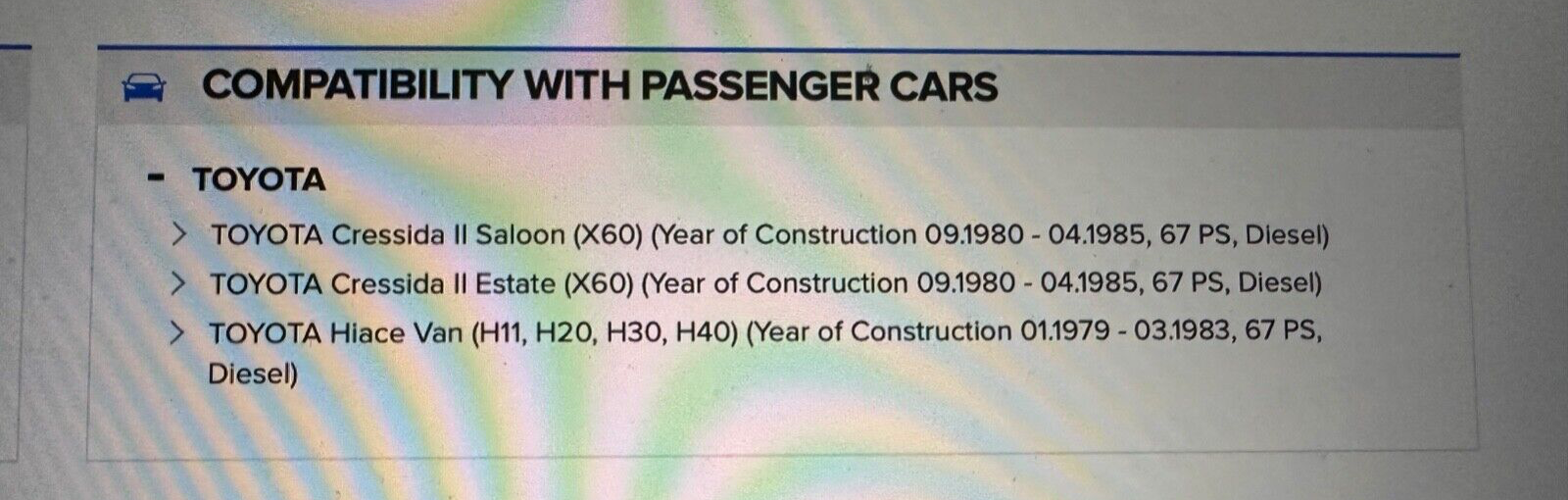 Japanparts CB1161A Big End Bearings fits Toyota Cressida II 1980-85 Hiace 79-83