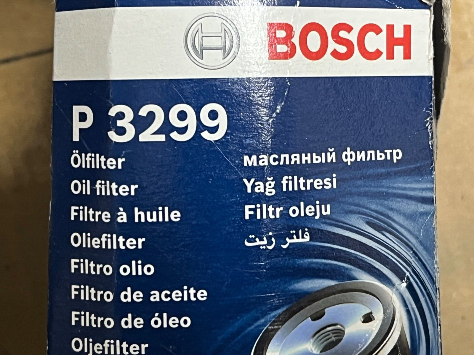 Bosch P3299 Oil Filter fits Renault