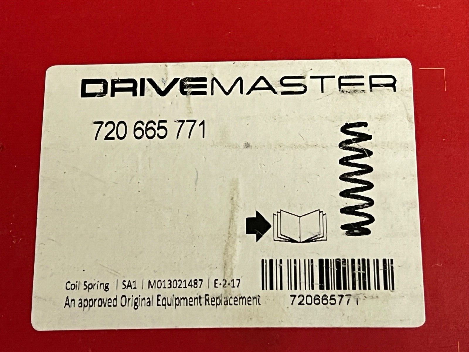 Drivemaster 720665771 Front Coil Spring fits Vauxhall Vectra C