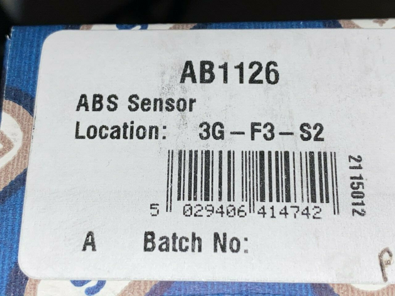 Fuel Parts AB1126 Wheel Speed Sensor ABS Sensor
