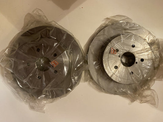 Solid Auto S106026 Brake Disc (Pair) fits Subaru