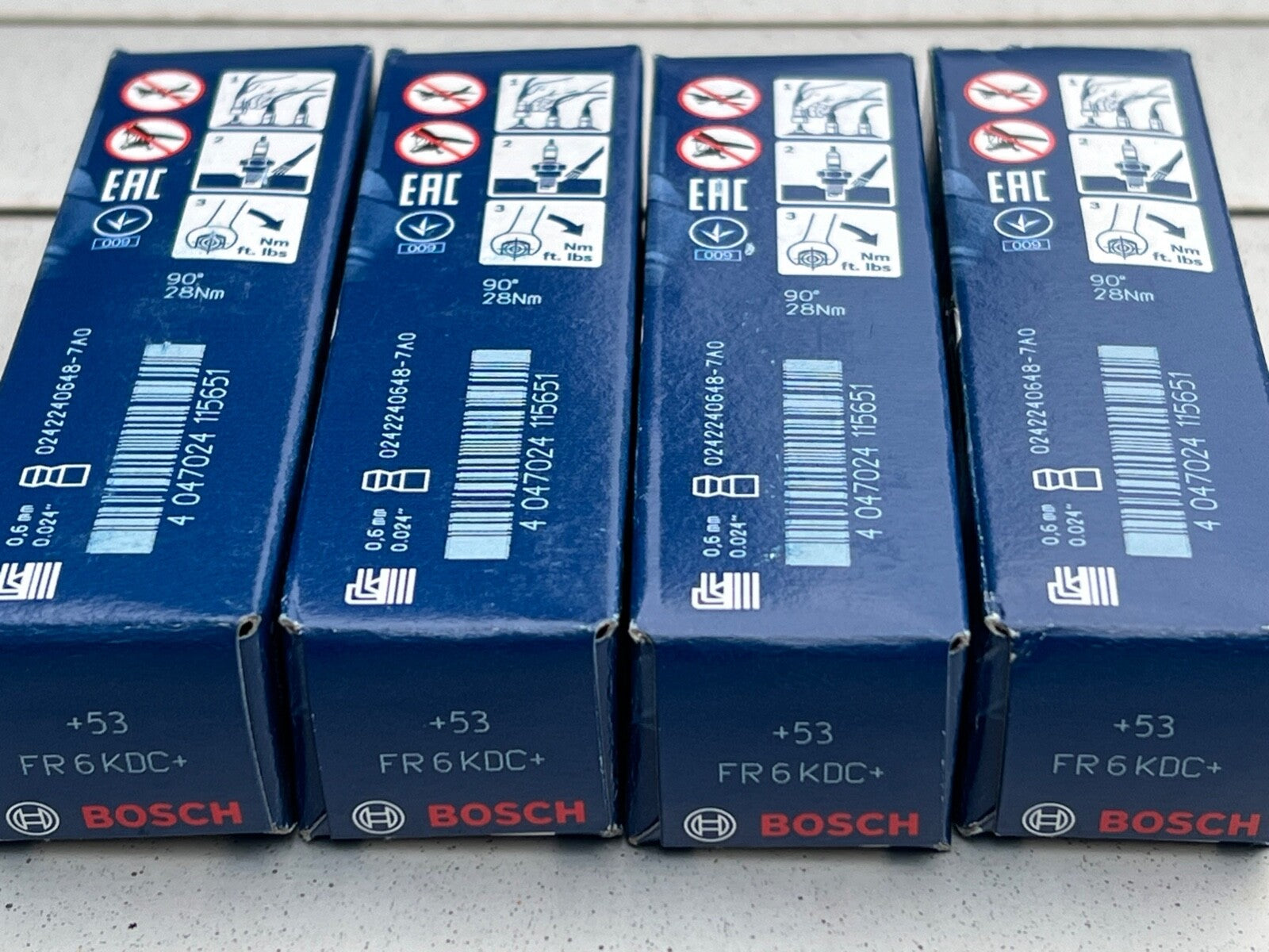 Bosch FR6KDC+ 0242240648 Spark Plugs Set of 4