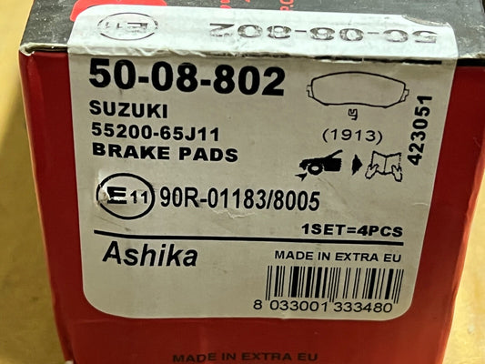 Ashika 50-08-802 Front Brake Pads fits Suzuki