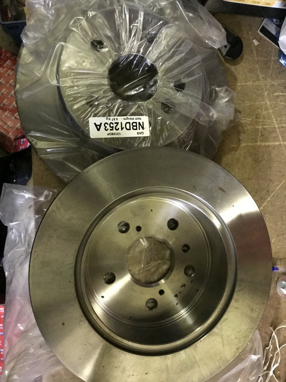 Rear Brake Disc Lexus RX300 1998-2003 AWD 3.0 V6 Solid Auto T106133 NBD1253