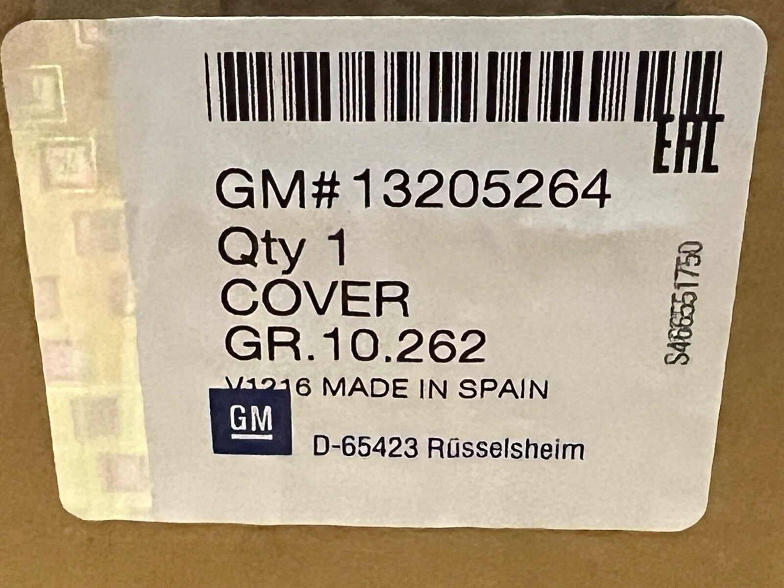 New Genuine Vauxhall 13205264 Glove Box Cover fits Vauxhall Corsa D 2006-2015